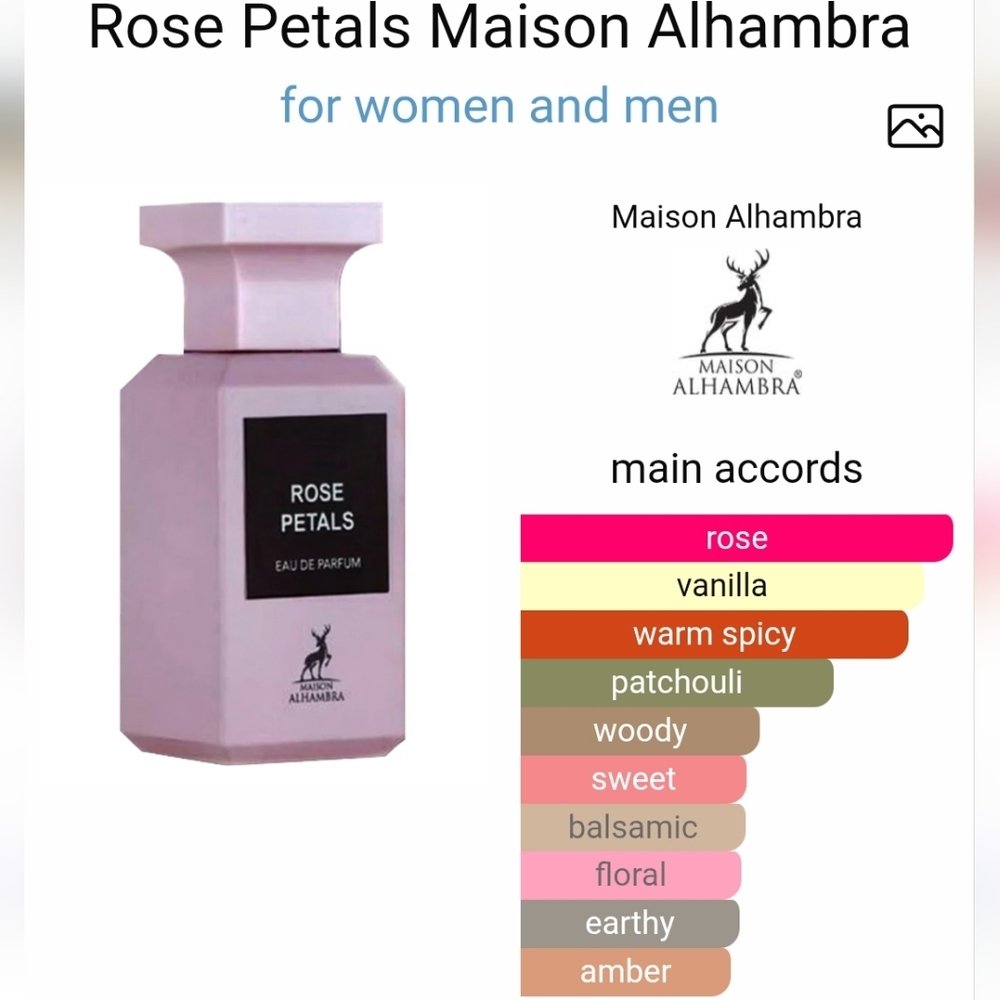 NIB-Maison Alhambra-Rose Petals E.D.P 80ML/2.7FL OZ - Picture 6 of 6